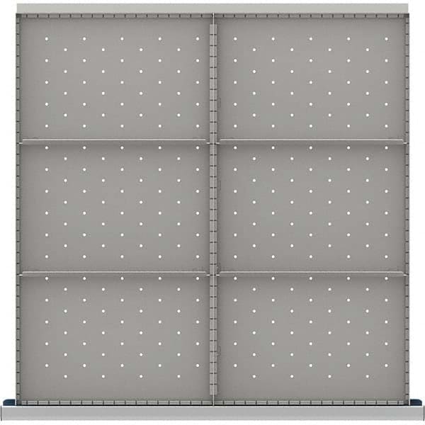LISTA - 6-Compartment Drawer Divider Layout for 3.15" High Drawers - Eagle Tool & Supply