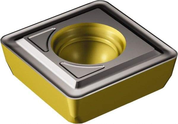 Sandvik Coromant - 880060410 GR 4334 Grade Carbide Indexable Insert Drill - TiCN/Al2O3/TiN Coated, Square, 0.4193" Inscr Circle, 0.1378" Thick, 0.0394" Cnr Rad - Eagle Tool & Supply