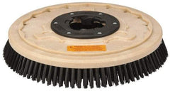 PRO-SOURCE - 17" Diam Scrubbing Brush - 15" Machine, 1-1/2" Trim Length, Black Pad, Polypropylene - Eagle Tool & Supply