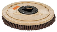 PRO-SOURCE - 20" Diam Stripping Brush - 20" Machine, 1-1/2" Trim Length, Black Pad, Silicone Carbide & Nylon - Eagle Tool & Supply