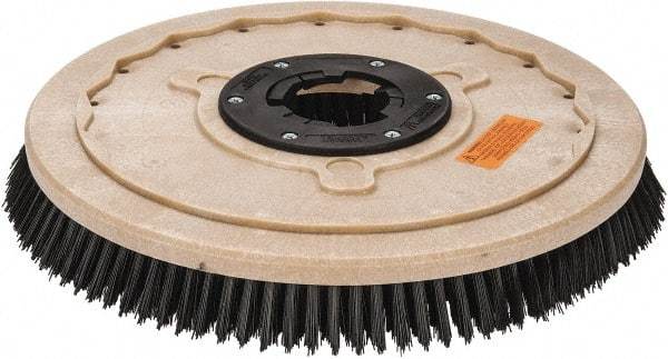 PRO-SOURCE - 18" Diam Scrubbing Brush - 18" Machine, 1-1/2" Trim Length, Black Pad, Polypropylene - Eagle Tool & Supply