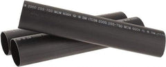 3M - 12" Long, 4:1, Polyolefin Heat Shrink Electrical Tubing - Black - Eagle Tool & Supply