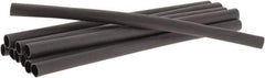 3M - 6" Long, 3:1, Polyolefin Heat Shrink Electrical Tubing - Black - Eagle Tool & Supply