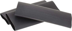 3M - 6" Long, 3:1, Polyolefin Heat Shrink Electrical Tubing - Black - Eagle Tool & Supply