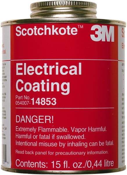 3M - 15 oz Can Brown Butyl Rubber Joint Sealant - 72°F Max Operating Temp, 12 min Tack Free Dry Time, Series 14853 - Eagle Tool & Supply