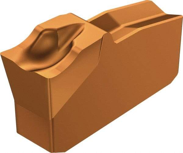 Sandvik Coromant - R151.250 5E 1125 Grade, 0.1969" Cutting Width, Carbide Cutoff Insert - 5° Right Hand Lead Angle, 0.0079" Cnr Rad, TiAlN Coated - Eagle Tool & Supply