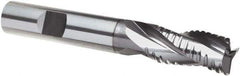 Guhring - 5/16", 13/16" LOC, 5/16" Shank Diam, 2-1/2" OAL, 3 Flute, Solid Carbide Square End Mill - Single End, Uncoated, Spiral Flute, 29/30/31° Helix, Centercutting, Right Hand Cut, Right Hand Flute, Series 4266 - Eagle Tool & Supply