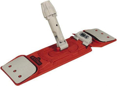 Unger - 15-3/4" Long x 4-1/4" Wide Nylon Plastic Flat Mop Holder - Red & Gray, Socket/Pin - Eagle Tool & Supply