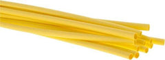 3M - 48" Long, 2:1, Polyolefin Heat Shrink Electrical Tubing - Yellow - Eagle Tool & Supply