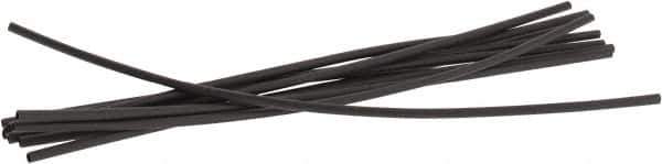 3M - 6" Long, 2:1, Polyolefin Heat Shrink Electrical Tubing - Black - Eagle Tool & Supply