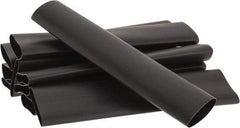 3M - 6" Long, 2:1, Polyolefin Heat Shrink Electrical Tubing - Black - Eagle Tool & Supply