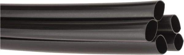 3M - 48" Long, 2.5:1, Polyolefin Heat Shrink Electrical Tubing - Black - Eagle Tool & Supply