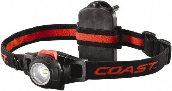 Coast Cutlery - White LED Bulb, 285 Lumens, Hands-free Flashlight - Black Plastic Body, 3 AAA Alkaline Batteries Included - Eagle Tool & Supply