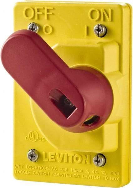 Leviton - Electrical Outlet Box Valox Switch Cover - Includes Manual Motor Starters - Eagle Tool & Supply