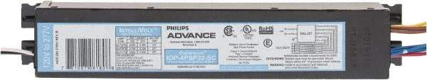 Philips Advance - 4 Lamp, 120-277 Volt, 0.50 to 0.93 Amp, 0 to 39 Watt, Programmed Start, Electronic, Nondimmable Fluorescent Ballast - 0.88, 0.90 Ballast Factor, T8 Lamp - Eagle Tool & Supply