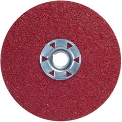 ‎7″ × 5/8″-11 Red Heat F981 Fiber Disc 50 Grit Ceramic Alumina - Eagle Tool & Supply