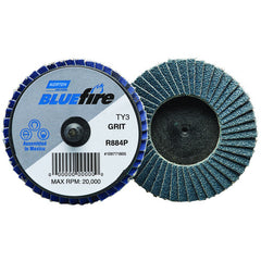 3″ BlueFire Plastic Flat Mini Flap Disc TR (Type III) Type 27 P60 Grit R884P1 Zirconia Alumina - Eagle Tool & Supply
