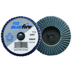 3″ BlueFire Plastic Flat Mini Flap Disc TR (Type III) Type 27 P80 Grit R884P1 Zirconia Alumina - Eagle Tool & Supply