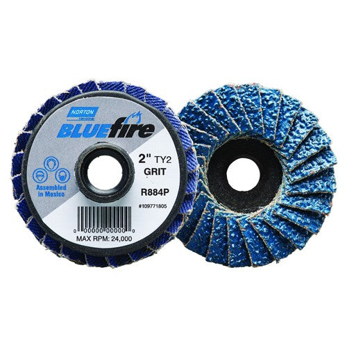 3″ 40 Grit Type TS BlueFire Mini Flap Disc - Eagle Tool & Supply