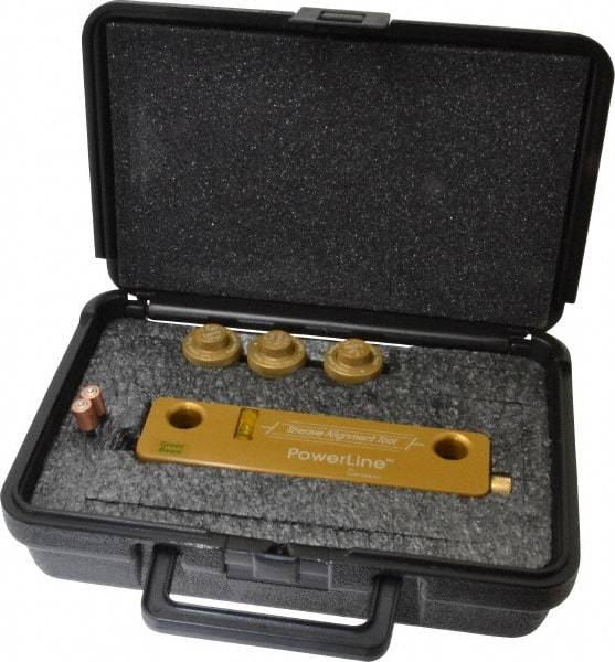 Laser Tools Co. - Green Beam Sheave Alignment System - Includes (3) Retro-Reflective Adjustable Alignment Targets, Foam Filled Hard Carry Case, GL80 PowerLine Sheave Alignment Tool - Eagle Tool & Supply