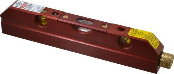 Laser Tools Co. - 1 Beam 500' Max Range Torpedo Laser Micro Level - Red Beam, 1/8" at 100' Accuracy, 165.1mm Long x 16mm Wide x 33.66mm High, Battery Included - Eagle Tool & Supply