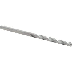 Guhring - 2.9mm 118° Solid Carbide Jobber Drill - Bright Finish, Right Hand Cut, Spiral Flute, Straight Shank, 61mm OAL, Faceted Point - Eagle Tool & Supply