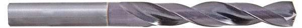 Accupro - 12.5mm 140° Solid Carbide Jobber Drill - AlTiN Finish, Right Hand Cut, 138mm OAL - Eagle Tool & Supply