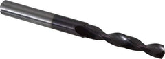 Accupro - 7mm 140° Solid Carbide Jobber Drill - AlTiN Finish, Right Hand Cut, Spiral Flute, Straight Shank, 96mm OAL, Standard Point - Eagle Tool & Supply