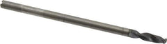 Accupro - 3mm 140° Spiral Flute Solid Carbide Screw Machine Drill Bit - AlTiN Finish, Right Hand Cut, 11.3mm Flute Length, 60mm OAL, Standard Point, Straight Shank, Through Coolant - Eagle Tool & Supply