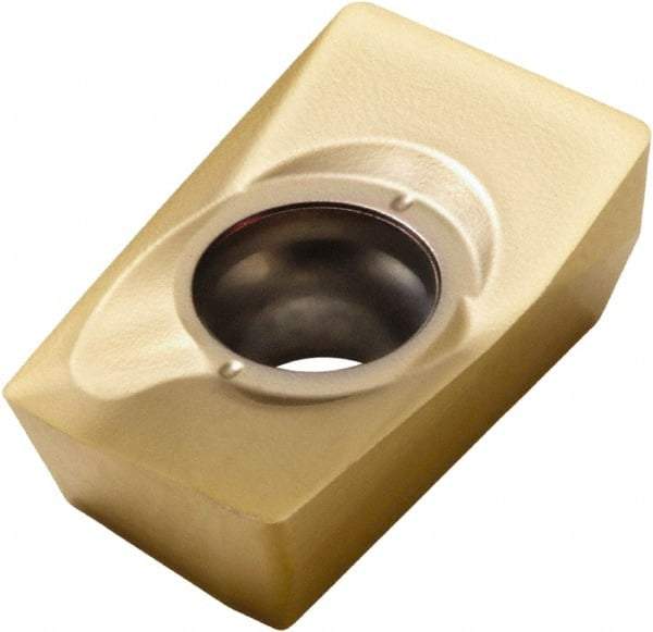 Seco - XOEX180608 M10 Grade F40M Carbide Milling Insert - TiAlN/TiN Finish, 1/4" Thick, 0.8mm Corner Radius - Eagle Tool & Supply