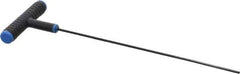 Eklind - 2.5mm Hex, T-Handle Cushion Grip, Ball End Hex Key - 9" OAL, Metric System of Measurement - Eagle Tool & Supply