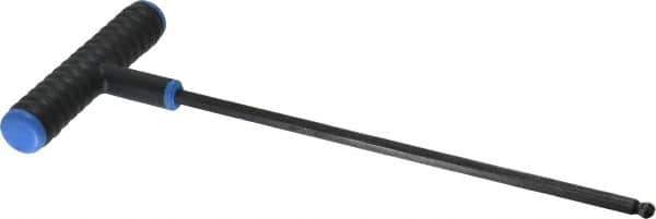 Eklind - 6mm Hex, T-Handle Cushion Grip, Ball End Hex Key - 9" OAL, Metric System of Measurement - Eagle Tool & Supply