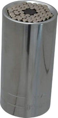 Gator Grip - 1/2" Drive, 7/16" Socket, Self Adusting Socket - 6 Points, 3-1/2" OAL - Eagle Tool & Supply
