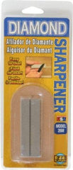 Eze Lap - 3" Long x 1" Wide x 1/4" Thick, Diam ond Sharpening Stone - Flat, 400 Grit, Medium Grade - Eagle Tool & Supply