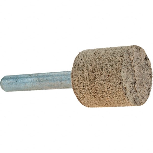 Made in USA - 3/4" Head Diam x 3/4" Thickness, Aluminum Oxide Mounted Point - Eagle Tool & Supply