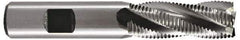Hertel - 12mm Diam, Fine Pitch, 53mm LOC, 4 Flute Cobalt Roughing Square End Mill - Uncoated, 110mm OAL, 12mm Shank Diam, Single End, Centercutting, 30° Helix - Eagle Tool & Supply