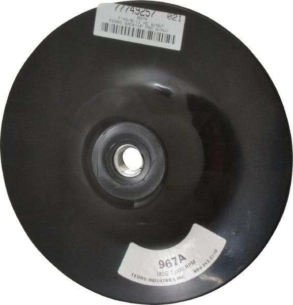 Ferro Industries - 7" Diam Locking Nut Disc Backing Pad - 7,000 RPM - Eagle Tool & Supply