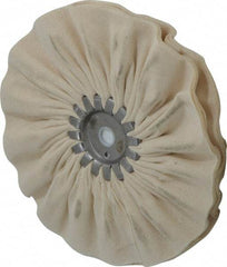 Made in USA - 8" Diam x 1/2" Thick Unmounted Buffing Wheel - 14 Ply, Bias Cut, 5/8" Arbor Hole - Eagle Tool & Supply