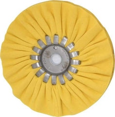 Made in USA - 6" Diam x 1/2" Thick Unmounted Buffing Wheel - 14 Ply, Bias Cut, 5/8" Arbor Hole - Eagle Tool & Supply