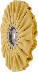 Made in USA - 7" Diam x 1/2" Thick Unmounted Buffing Wheel - 14 Ply, Bias Cut, 5/8" Arbor Hole - Eagle Tool & Supply