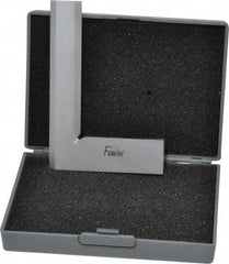 Fowler - 4" Blade Length, 3" Base Length Tool Steel Square - 0.0001" Accuracy, Beveled Edge - Eagle Tool & Supply
