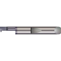 Micro 100 - Single Point Threading Tools; Thread Type: Internal ; Material: Solid Carbide ; Profile Angle: 60 ; Threading Diameter (Decimal Inch): 0.4900 ; Cutting Depth (Decimal Inch): 1.5000 ; Maximum Threads Per Inch: 24 - Exact Industrial Supply