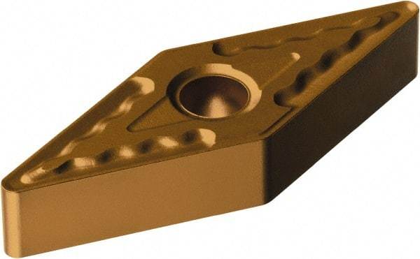Sandvik Coromant - VNMG331 QM Grade 1115 Carbide Turning Insert - TiAlN/AlCr2O3 Finish, 35° Diamond, 3/8" Inscr Circle, 3/16" Thick, 1/64" Corner Radius - Eagle Tool & Supply
