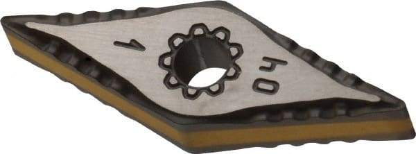 Iscar - VNMG331 F3P Grade IC8150 Carbide Turning Insert - TiCN/Al2O3/TiCN/TiN Finish, 35° Diamond, 3/8" Inscr Circle, 3/16" Thick, 1/64" Corner Radius - Eagle Tool & Supply