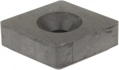 Hertel - 1/2" Inscribed Circle, Round External Turning Shim for Indexables - 3/16" Thick, SM Shim Style, Negative Rake, Neutral Cut - Eagle Tool & Supply