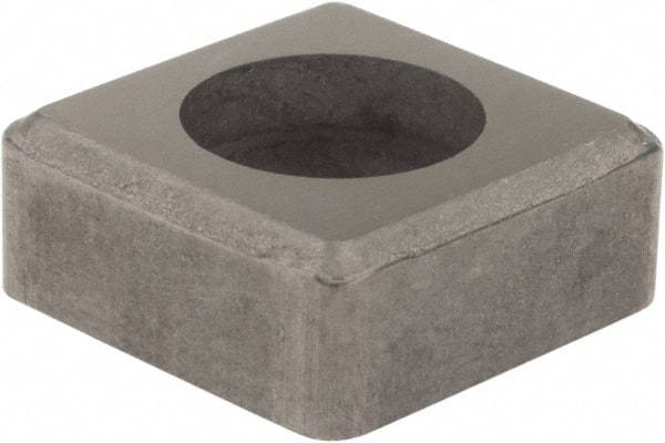 Hertel - 1/2" Inscribed Circle, Square External Turning Shim for Indexables - 3/16" Thick, ISSN Shim Style, Negative Rake, Neutral Cut - Eagle Tool & Supply