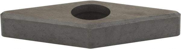 Hertel - 1/2" Inscribed Circle, Diamond (Shape) External Turning Shim for Indexables - 3/16" Thick, IVSN Shim Style, Negative Rake, Neutral Cut - Eagle Tool & Supply