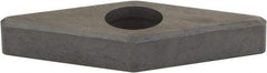 Hertel - 1/2" Inscribed Circle, Diamond (Shape) External Turning Shim for Indexables - 3/16" Thick, IVSN Shim Style, Negative Rake, Neutral Cut - Eagle Tool & Supply
