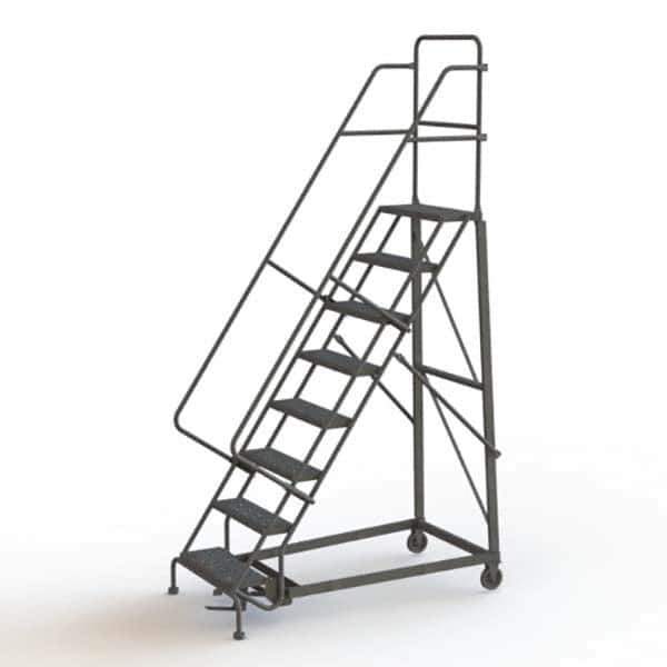 TRI-ARC - Rolling & Wall Mounted Ladders & Platforms Type: Rolling Warehouse Ladder Style: Rolling Safety Ladder - Eagle Tool & Supply