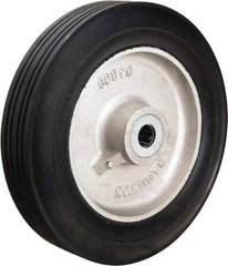 Hamilton - 12 Inch Diameter x 2-3/4 Inch Wide, Rubber on Aluminum Caster Wheel - 800 Lb. Capacity, 3-1/4 Inch Hub Length, 1-1/4 Inch Axle Diameter, Straight Roller Bearing - Eagle Tool & Supply